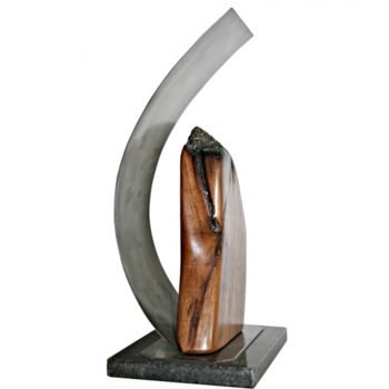 Sculpture intitulée "PARE, QUEIMADA" par Jose Americo Pedroso Marques De Oliveira, Œuvre d'art originale, Techniques mixtes