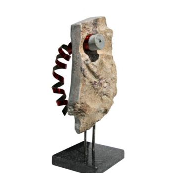 Sculpture titled "LAGRIMA" by Jose Americo Pedroso Marques De Oliveira, Original Artwork, Mixed Media