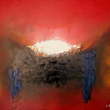 Pittura intitolato "Atmósferas, por Jos…" da José Contreras, Opera d'arte originale, Olio