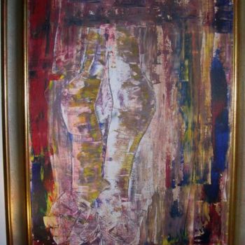 Painting titled "face a face" by Jose Curti, Original Artwork, Oil