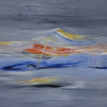 Peinture intitulée "Terre ou Mer" par Jose Curti, Œuvre d'art originale, Huile