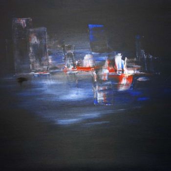 Картина под названием "Vision Nocturne" - Jose Curti, Подлинное произведение искусства, Масло