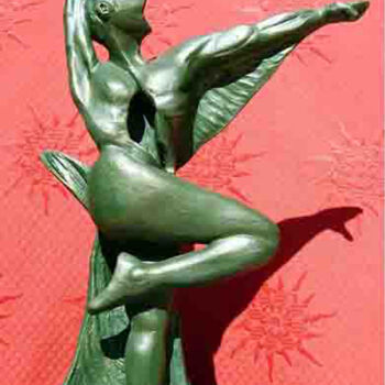 "Homme Oiseau" başlıklı Heykel Josée-Christine Garnier tarafından, Orijinal sanat, Terracotta