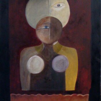 Peinture intitulée "En chemin de renais…" par Josée Roscop, Œuvre d'art originale, Huile