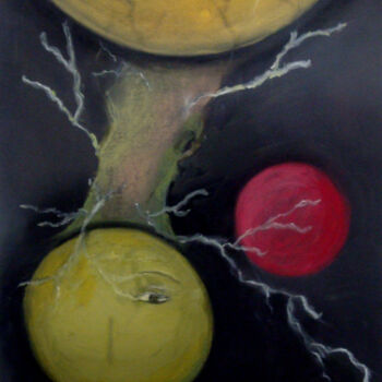 Painting titled "L'appel de l'arbre…" by Josée Roscop, Original Artwork, Pastel