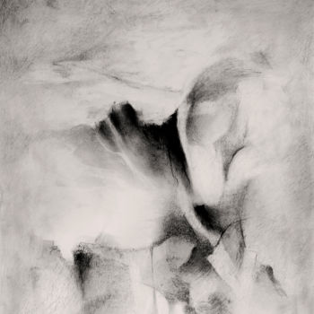 Dibujo titulada "Cicatrices du temps…" por Josef Ciesla, Obra de arte original, Carbón Montado en Cartulina