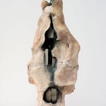 Sculpture intitulée "Dame Blanche" par Josef Ciesla, Œuvre d'art originale, Terre cuite