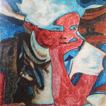 Картина под названием "die-geister-die-ich…" - Josef Leitner, Подлинное произведение искусства, Акрил
