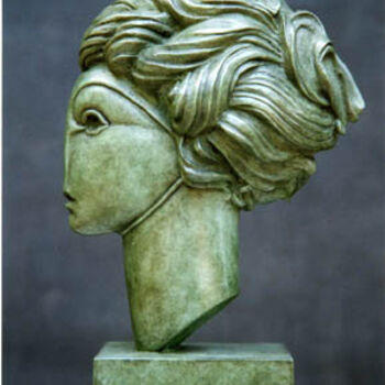 Sculptuur getiteld "Tête féminine (prof…" door José  Herrera, Origineel Kunstwerk