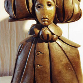Sculpture intitulée "Buste féminin" par José  Herrera, Œuvre d'art originale