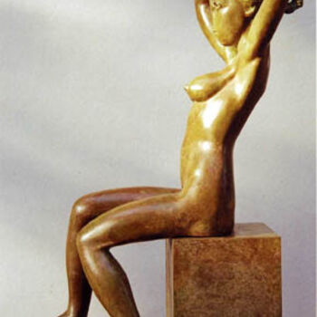 Sculptuur getiteld "la coiffure  1/8  (…" door José  Herrera, Origineel Kunstwerk