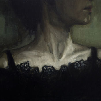 Painting titled "Hals" by Jos Eijken, Original Artwork, Oil