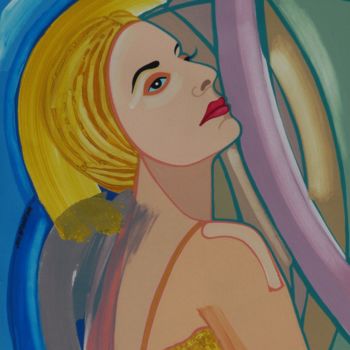Painting titled "The diva is light" by José Miguel, Original Artwork, Acrylic