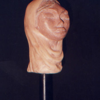 Rzeźba zatytułowany „Aïcha” autorstwa Nelli, Oryginalna praca, Terakota