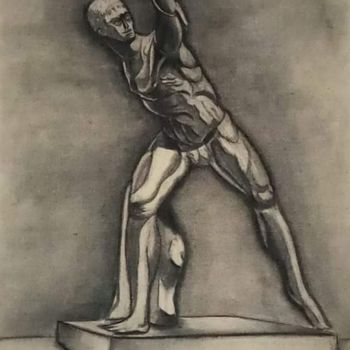 Painting titled "Romano" by Jose Oña Jurado, Original Artwork, Charcoal