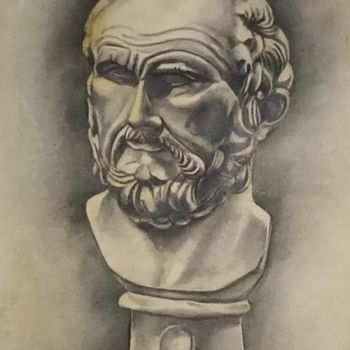 Pintura titulada "Romano 3" por Jose Oña Jurado, Obra de arte original, Carbón
