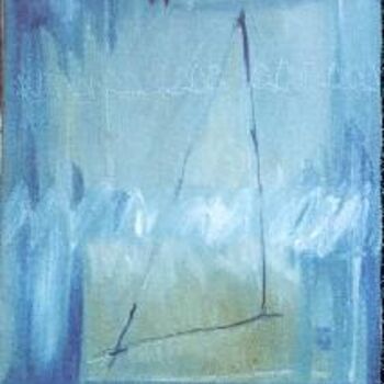Pintura titulada "Regata blau" por Josep Lluís Benet Vidal, Obra de arte original