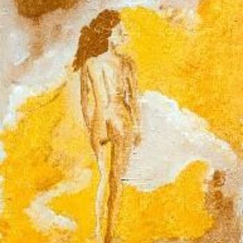 Pintura titulada "Figura d'esquena" por Josep Lluís Benet Vidal, Obra de arte original