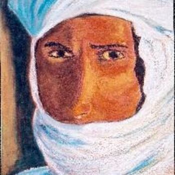 Malarstwo zatytułowany „Tuareg” autorstwa Josep Lluís Benet Vidal, Oryginalna praca