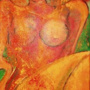 Painting titled "Mujer01" by Josep Lluís Benet Vidal, Original Artwork