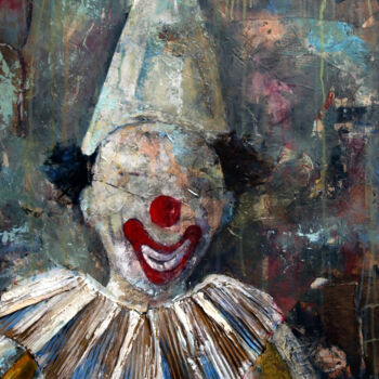 Peinture intitulée "SERIE PAYASO 0002" par Josep Pozo, Œuvre d'art originale, Acrylique