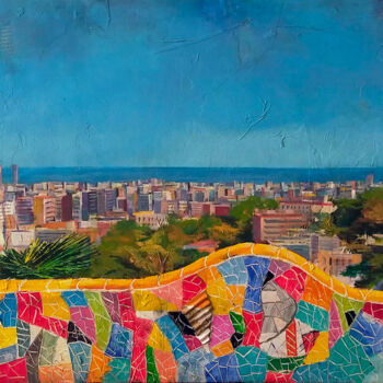Картина под названием "VISTA PANORAMICA PA…" - Josep Pozo, Подлинное произведение искусства, Акрил