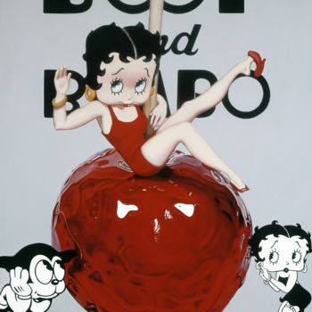 Painting titled "Boop and Bimbo" by Joseph Michetti, Original Artwork, Oil