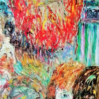 "FIREBIRD 3" başlıklı Tablo Joseph Urie tarafından, Orijinal sanat, Petrol
