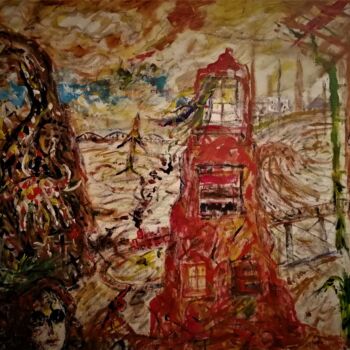 Malerei mit dem Titel "MEMORIES of a HIGH…" von Joseph Urie, Original-Kunstwerk, Acryl Auf Keilrahmen aus Holz montiert