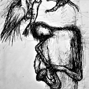 Картина под названием "SPANISH INCIDENTS-i…" - Joseph Urie, Подлинное произведение искусства, Чернила