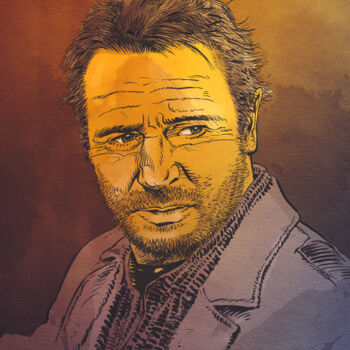 Artes digitais intitulada "Liam Neeson" por Joseph Vanspauwen, Obras de arte originais, Trabalho Digital 2D