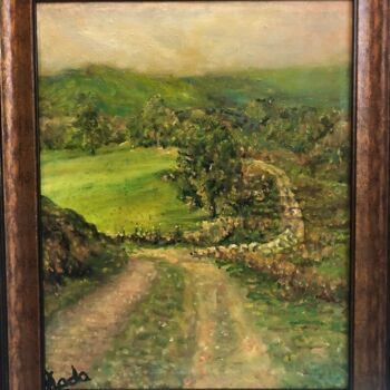 Painting titled "Breath of autumn" by Josephine Florens, Original Artwork, Oil