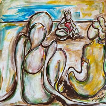 Картина под названием "Friends" - Josephine Bonì, Подлинное произведение искусства, Акрил