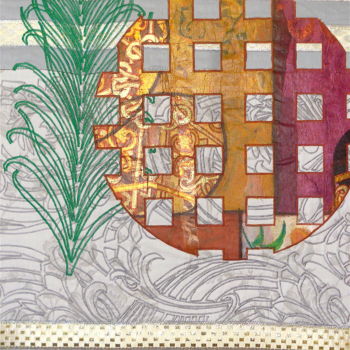 Art textile intitulée "Fière comme..." par Joséphine Montiel, Œuvre d'art originale, Broderie