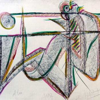 Картина под названием "Al loro" - Josep Maria Fontanet Sureda, Подлинное произведение искусства, Акрил