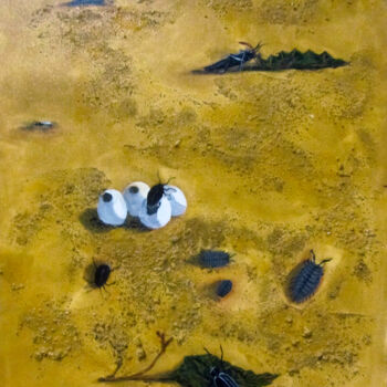 Ζωγραφική με τίτλο "Algunes amistats 1/…" από Josep Maria Fontanet Sureda, Αυθεντικά έργα τέχνης, Λάδι Τοποθετήθηκε στο Ξύλι…