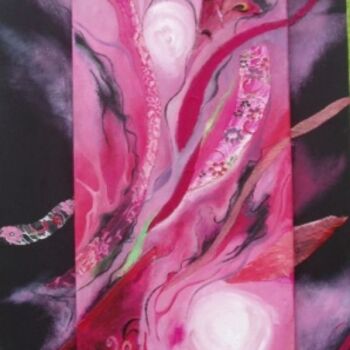 Peinture intitulée "Symphonie de roses" par Josette Claudel, Œuvre d'art originale