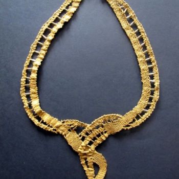 Artisanat intitulée "collier" par Josette Garrigues, Œuvre d'art originale, Bijoux