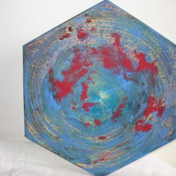 Peinture intitulée "Hexagone 3" par Joshima, Œuvre d'art originale, Huile