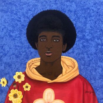 Pittura intitolato "Afrolicious 1" da Joshua Salami, Opera d'arte originale, Olio