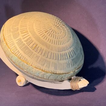 Sculpture titled "escargot" by Josi Rica, Original Artwork, Ceramics