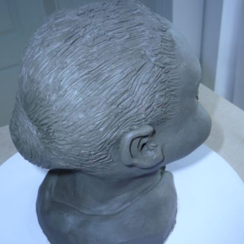Sculpture titled "caricature jeune fi…" by Josi Rica, Original Artwork, Clay