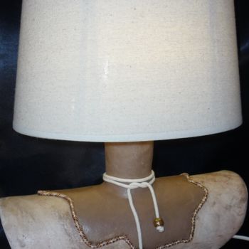 Γλυπτική με τίτλο "lampe céramique" από Josi Rica, Αυθεντικά έργα τέχνης, Κεραμικά