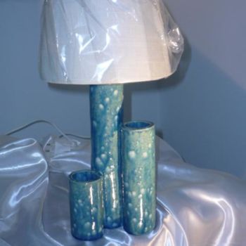 Sculpture intitulée "LAMPE CERAMIQUE EMA…" par Josi Rica, Œuvre d'art originale, Céramique