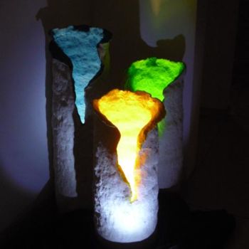 Sculpture titled "3 lampes ambiance d…" by Josi Rica, Original Artwork, Other