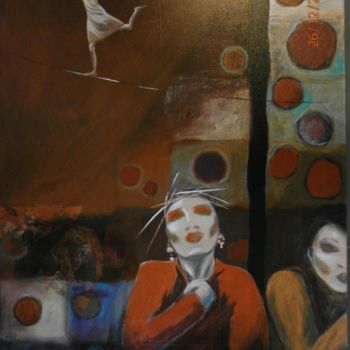 Malerei mit dem Titel "Circus" von Jo Croiset, Original-Kunstwerk, Acryl