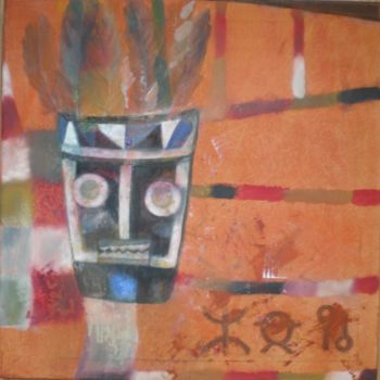 Pintura intitulada "Africa N° 2" por Jo Croiset, Obras de arte originais, Óleo