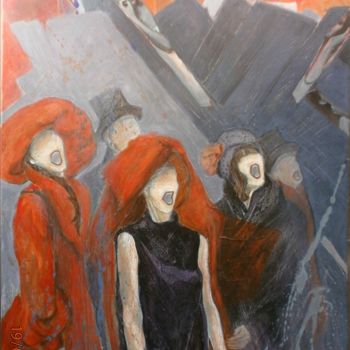 Peinture intitulée "Les Murs ont des Or…" par Jo Croiset, Œuvre d'art originale, Acrylique