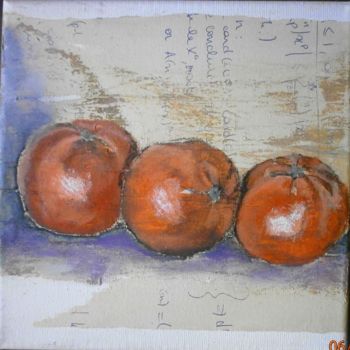 "Mandarines 1" başlıklı Tablo Jo Croiset tarafından, Orijinal sanat, Akrilik
