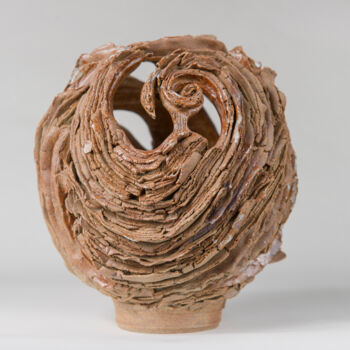 Scultura intitolato "Lumiere" da Josiane Vedrine, Opera d'arte originale, Ceramica